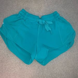 Turquoise hotty hot shorts